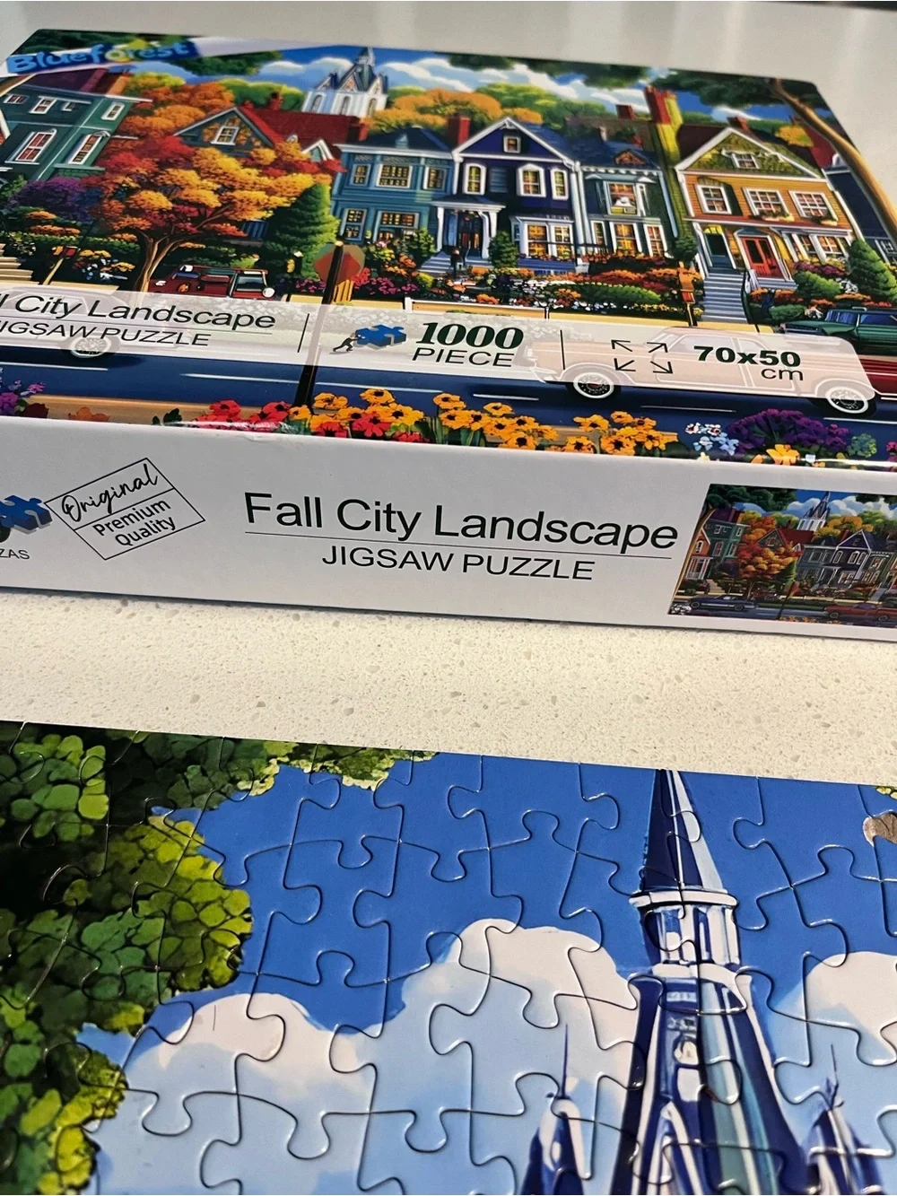 Fall City Landscape Puzzle 1000 pieces